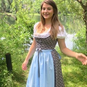 Authentic Traditional German Dirndl Dress